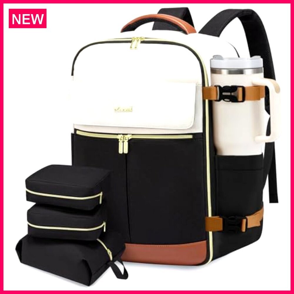 Large 40L Travel Backpack with Laptop Compartment, TSA Approved, Water Resistant - Picture 2 of 7